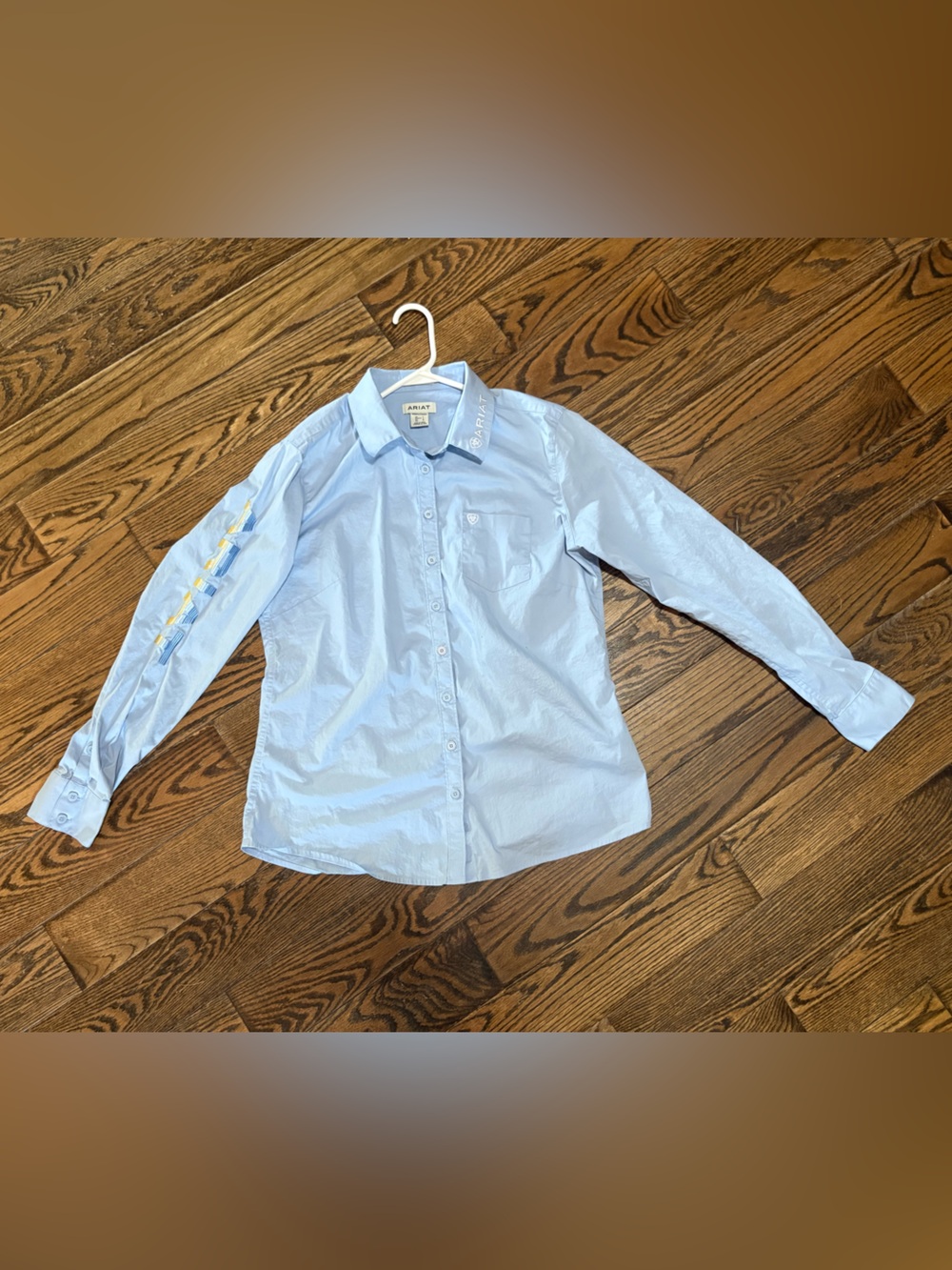 Ariat Light Blue Women's Rodeo Button-Down Shirt Large